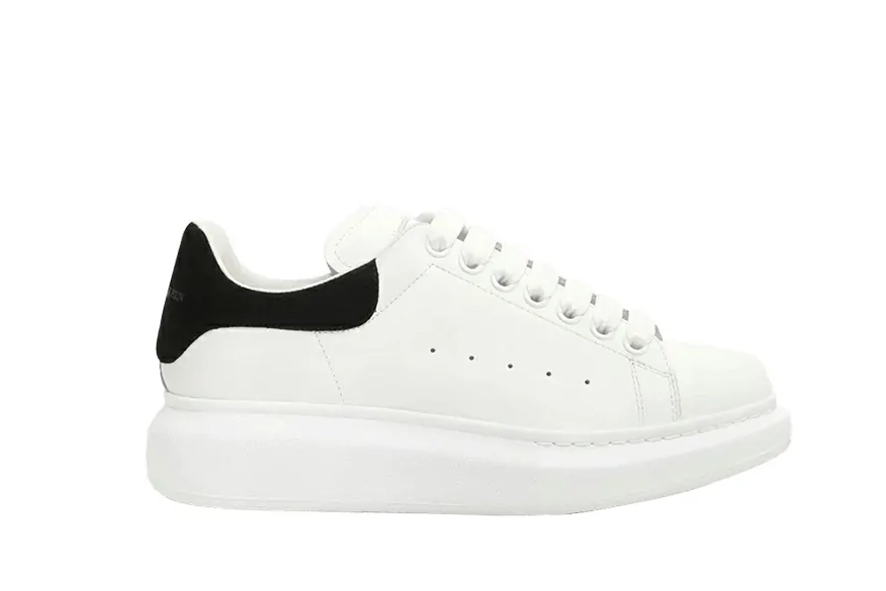 alexander mcqueen suede-trimmed leather exaggerated-sole sneakers-black replica