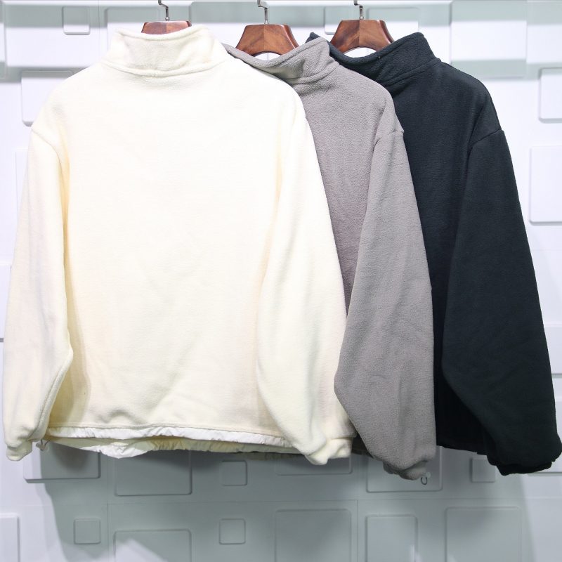 fear of god essentials polar fleece half-zip sweater replica