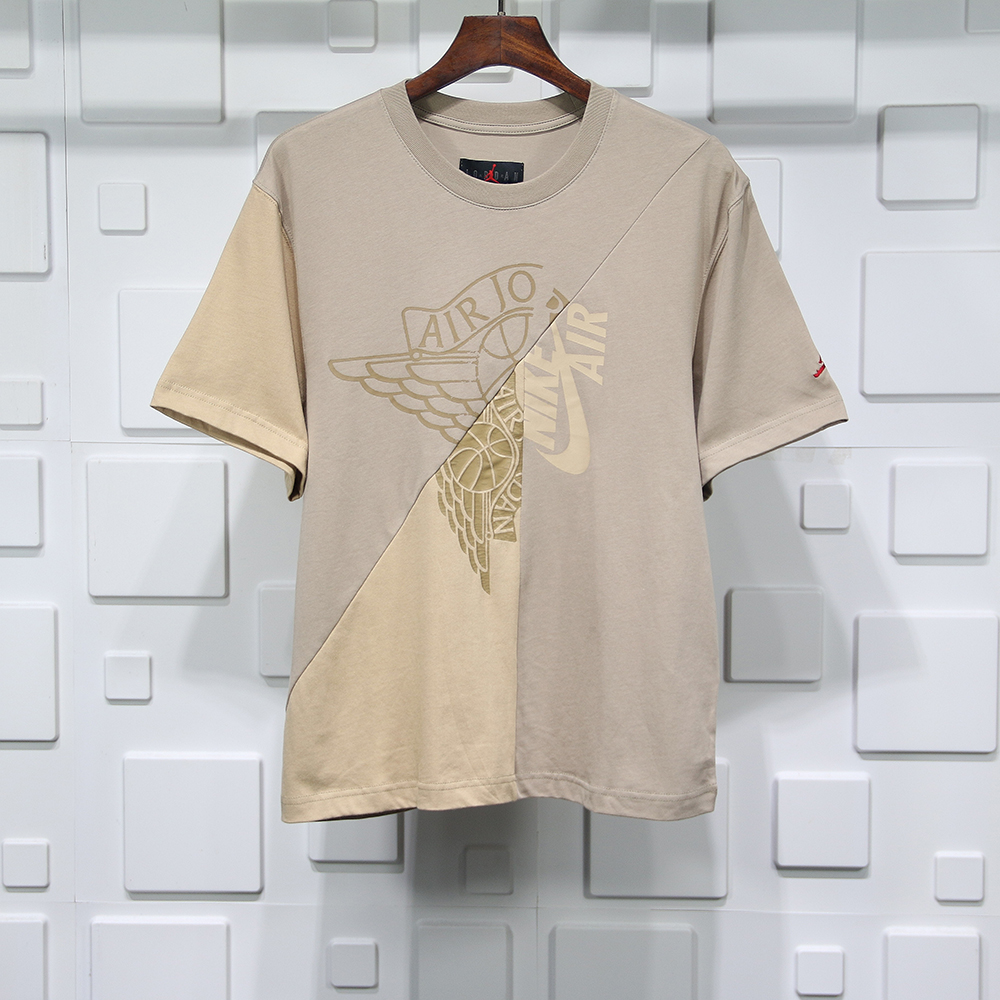 travis scott cactus jack x jordan t-shirt khaki/desert replica