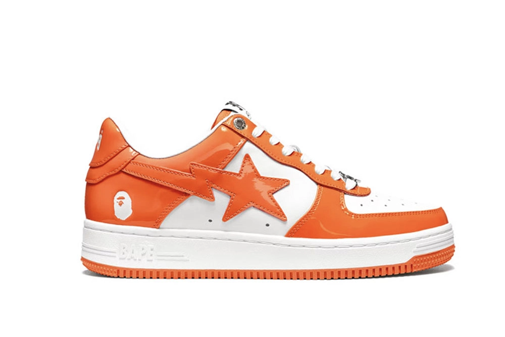 a bathing ape bape sta low orange