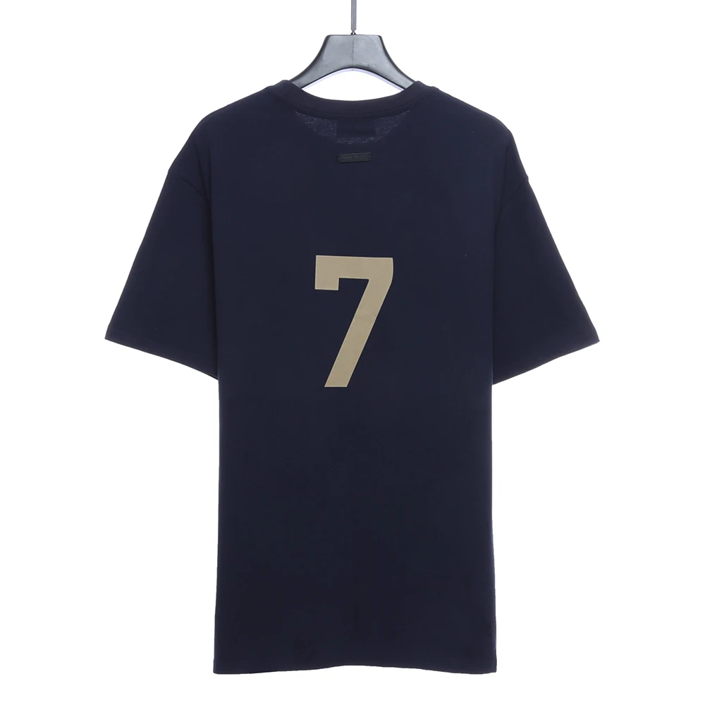 mainline flocked word 7 t-shirt（black/blue/beige/red）