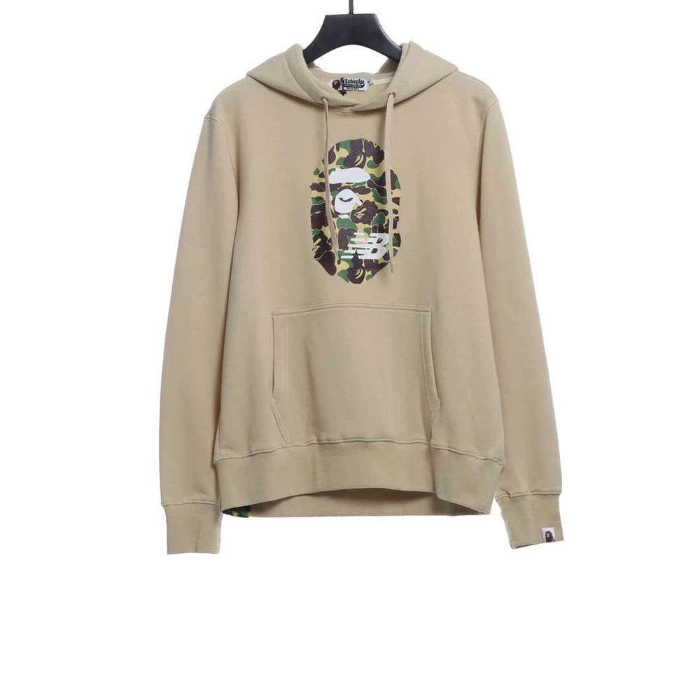 camouflage ape head hoodie(khaki / pink)