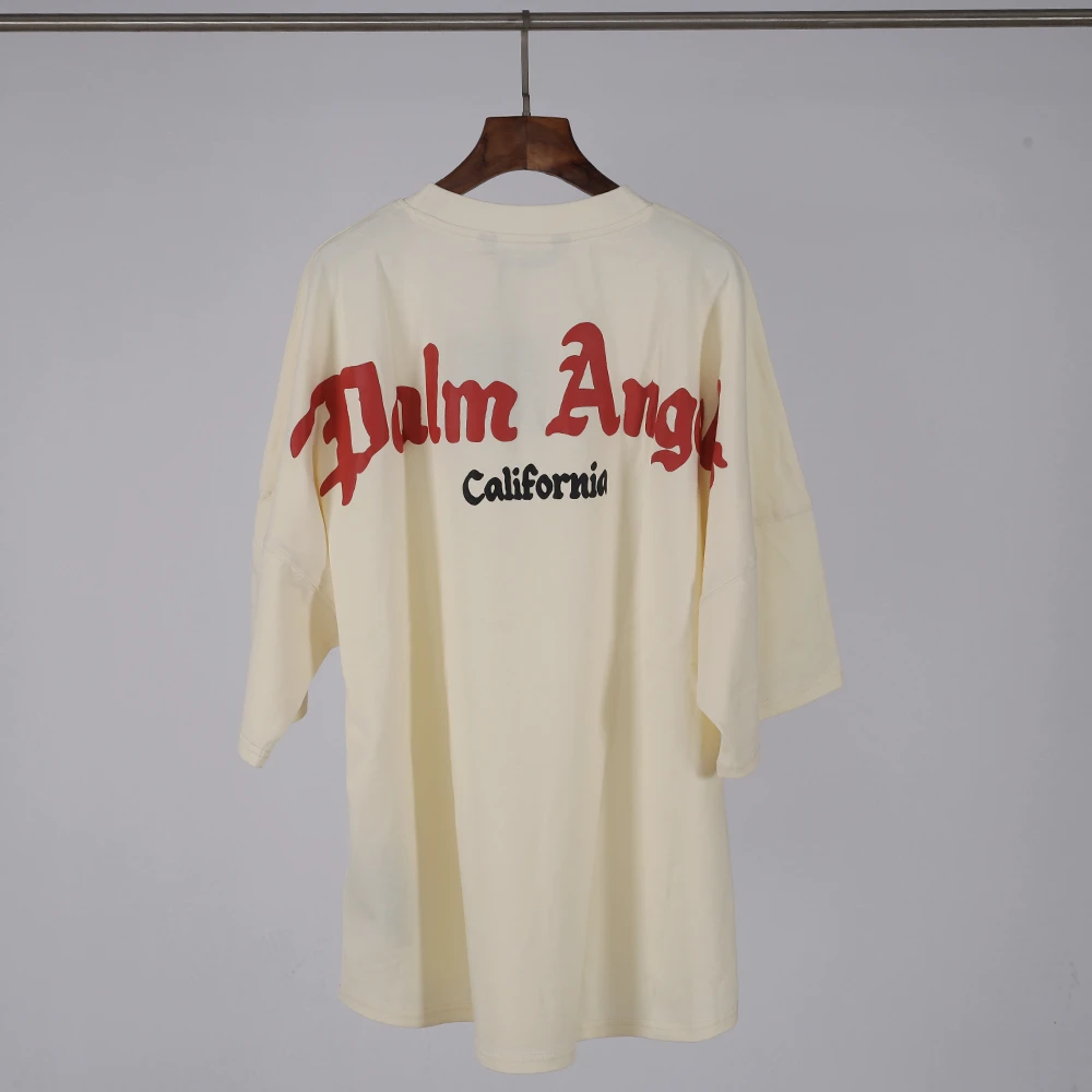 palm angels california red logo t-shirt