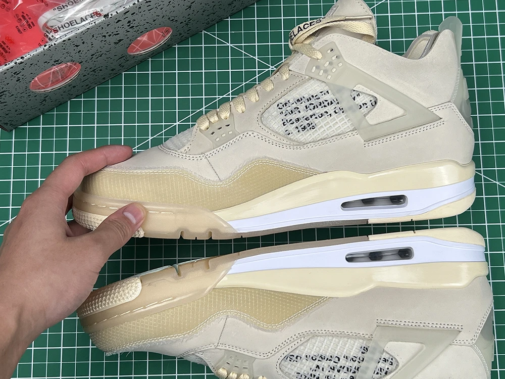 jordan 4 retro off-white sail reps