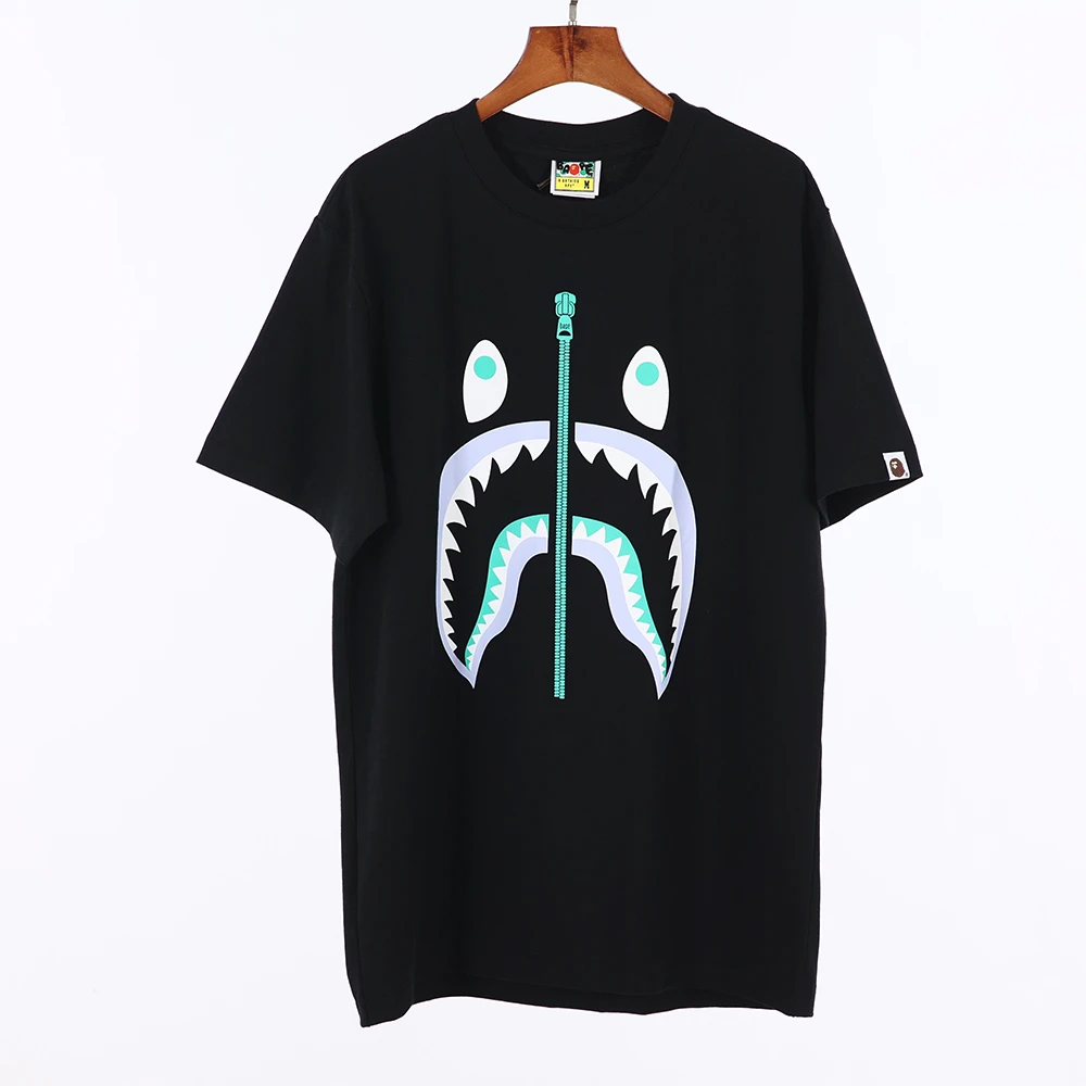 bape zipper logo t-shirt