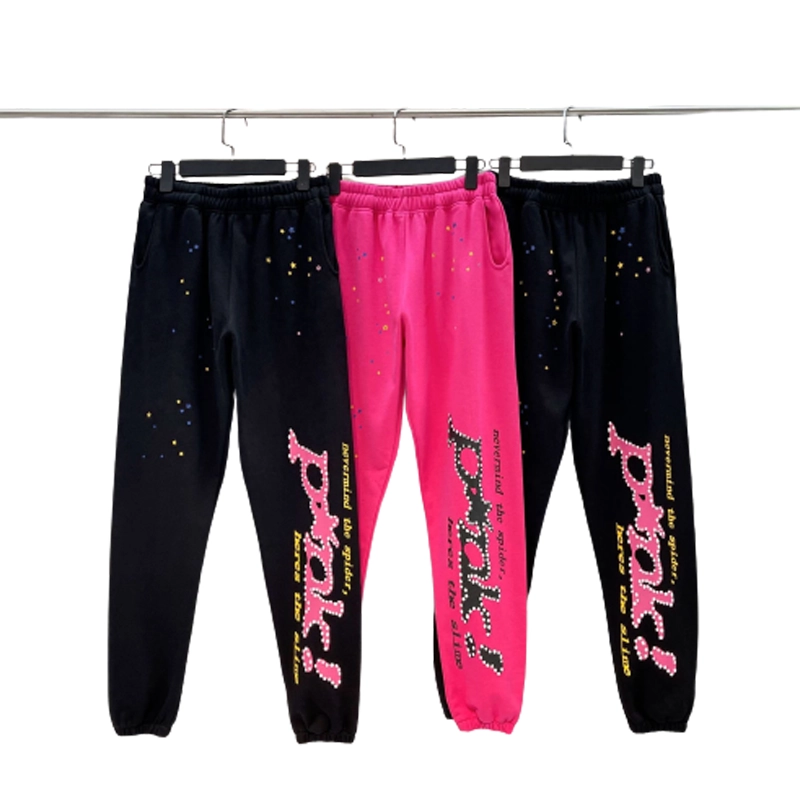 sp5der pant  pink and black reps