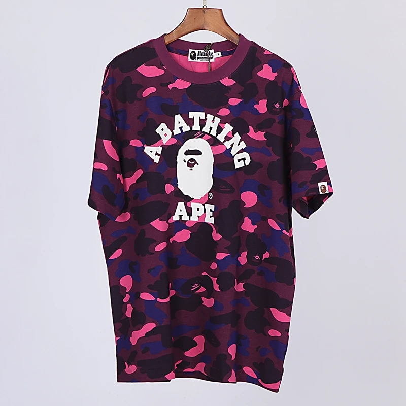 bape logo print t-shirt