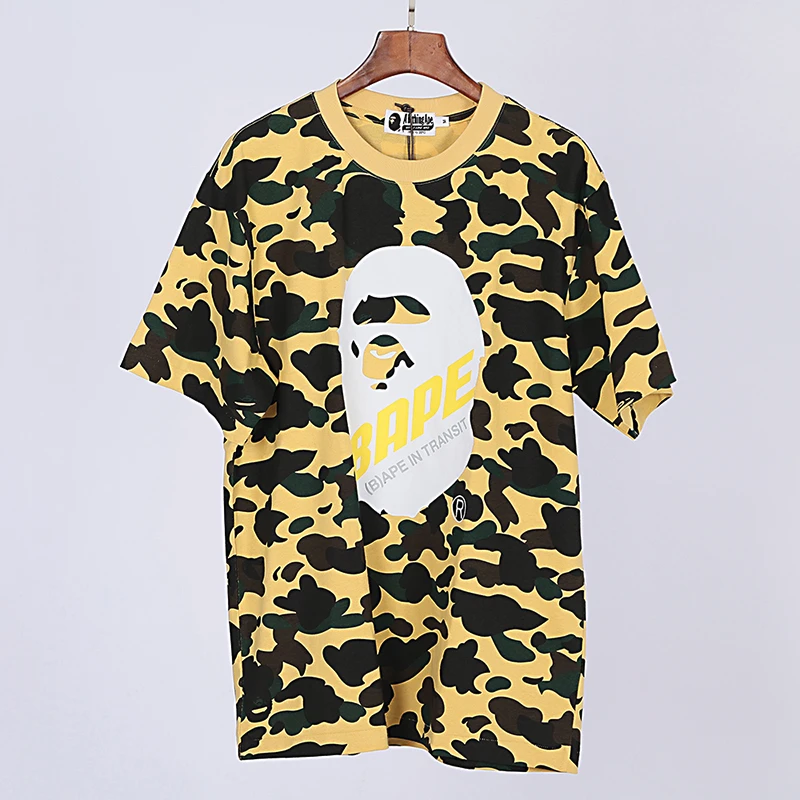 bape camouflage logo t-shirt