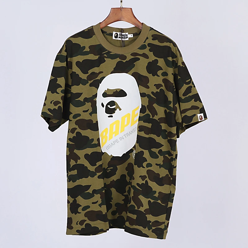 bape camouflage logo t-shirt