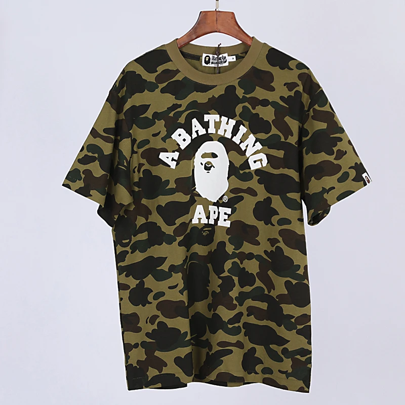 bape logo print t-shirt