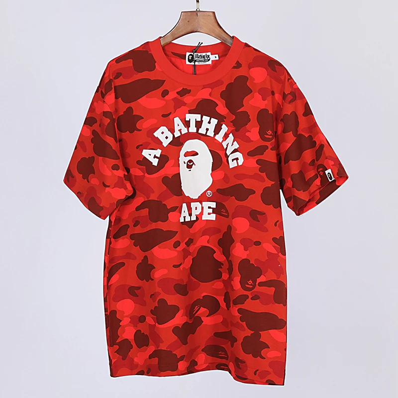 bape logo print t-shirt