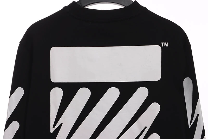 off white graffiti ekg printed sweatshirt replica