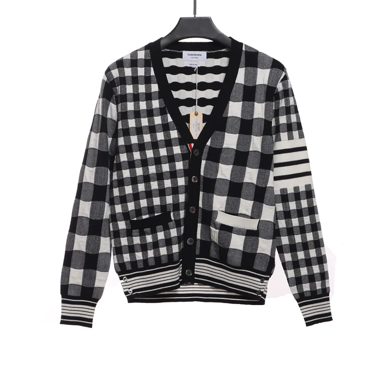 checkerboard cardigan