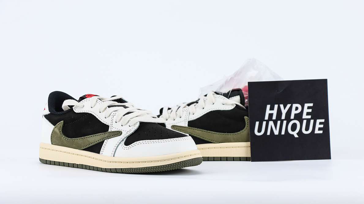 kid size travis scott x air jordan 1 low og ps ‘olive’