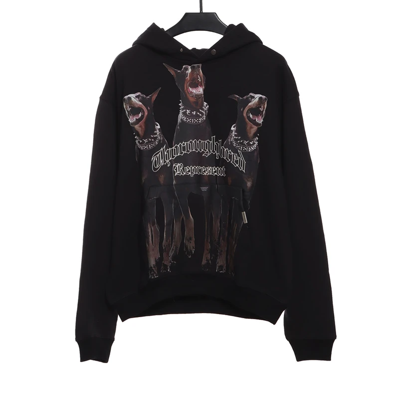 represent doberman print hoodie replica