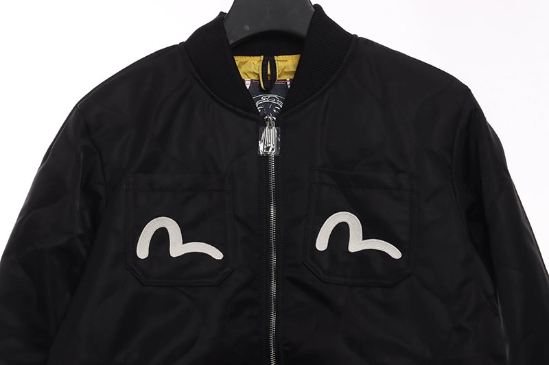 buddha head embroidered baseball jacket