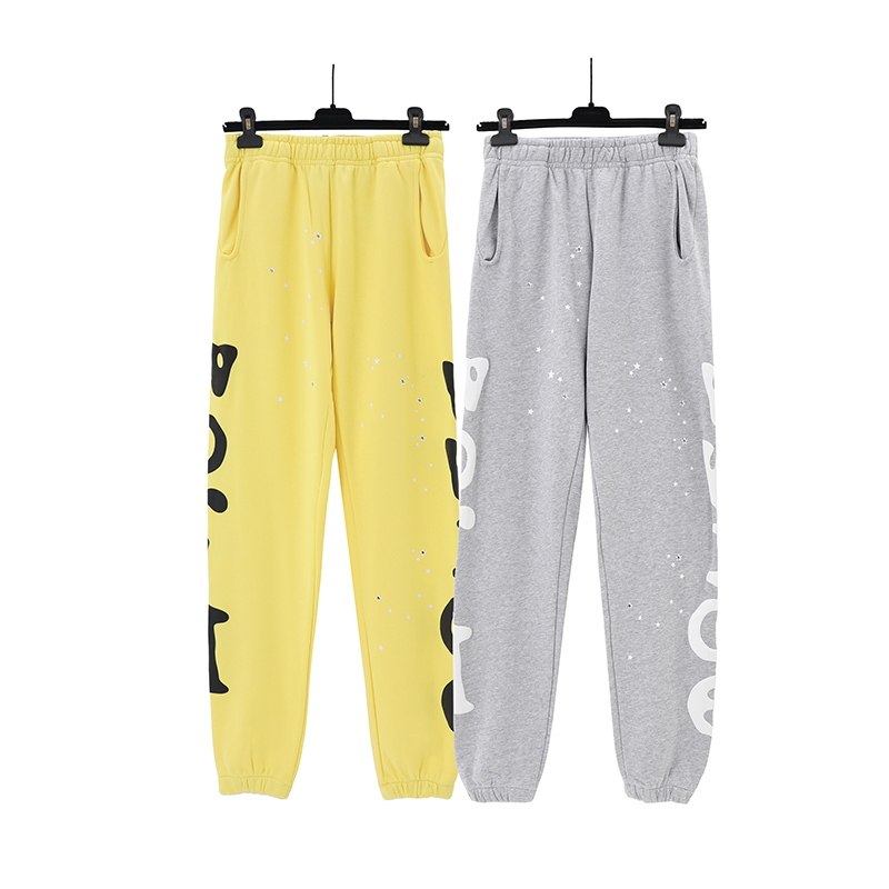 sp5der beluga sweatpants (gold/gray)