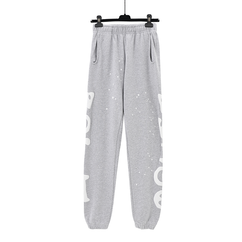 sp5der beluga sweatpants (gold/gray)