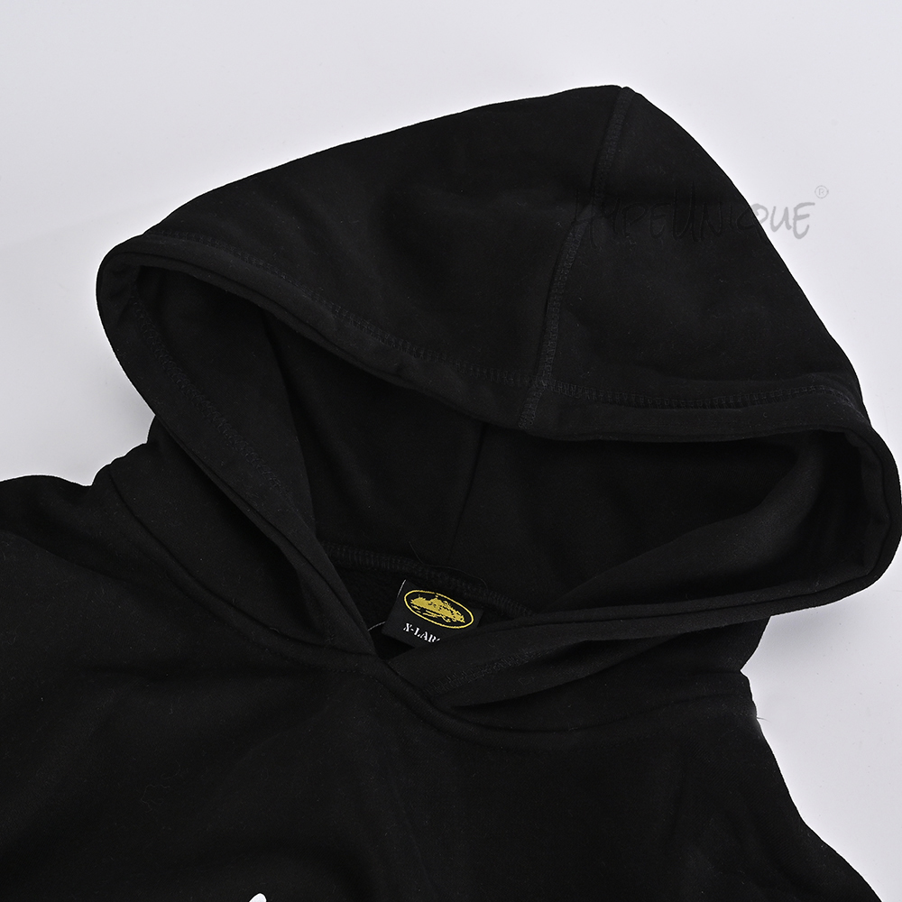 corteiz 5 starz alcatraz hoodie black reps