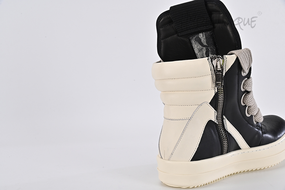 rick owens edfu geobasket ‘black milk’