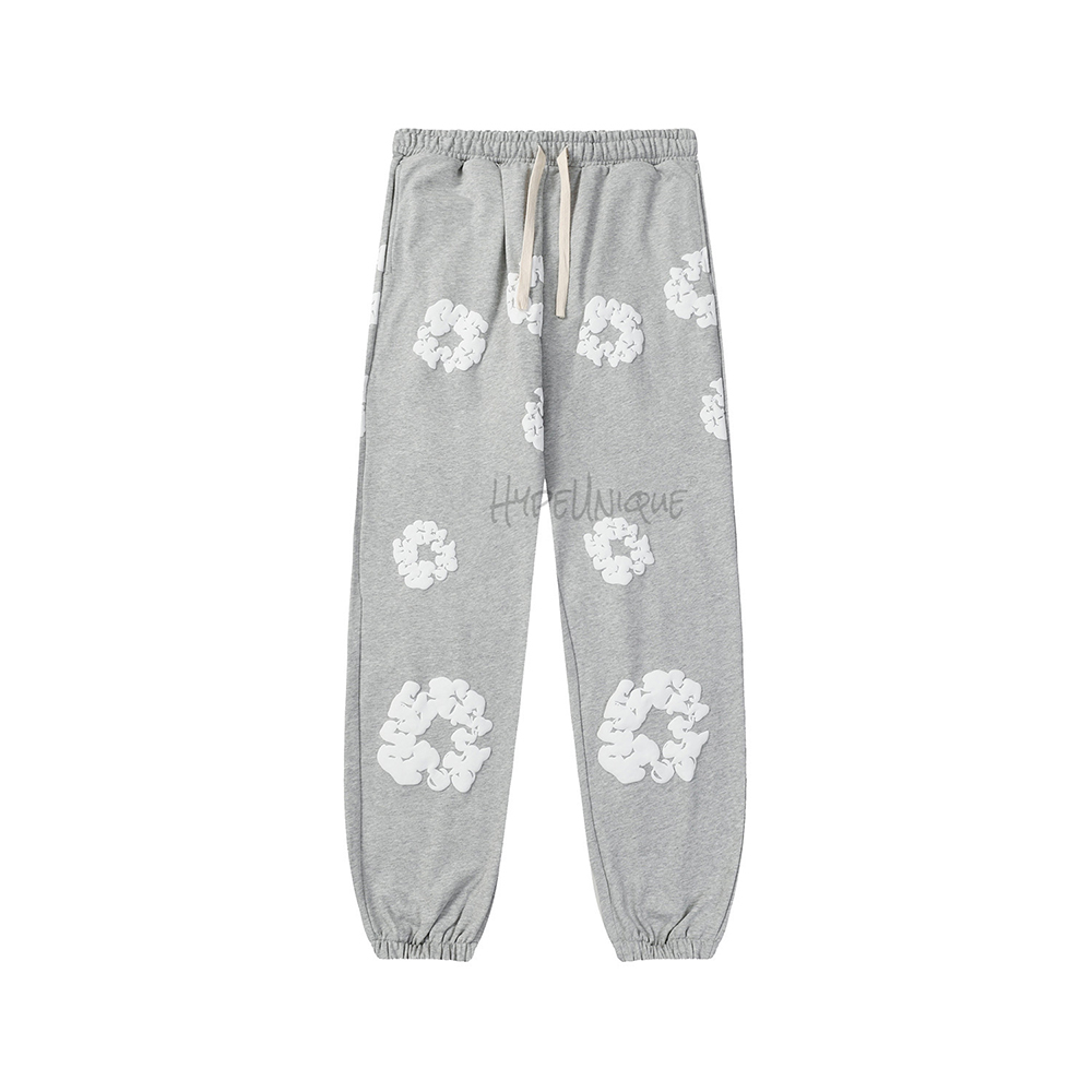 denim tears cotton wreath sweatpants “light gray”