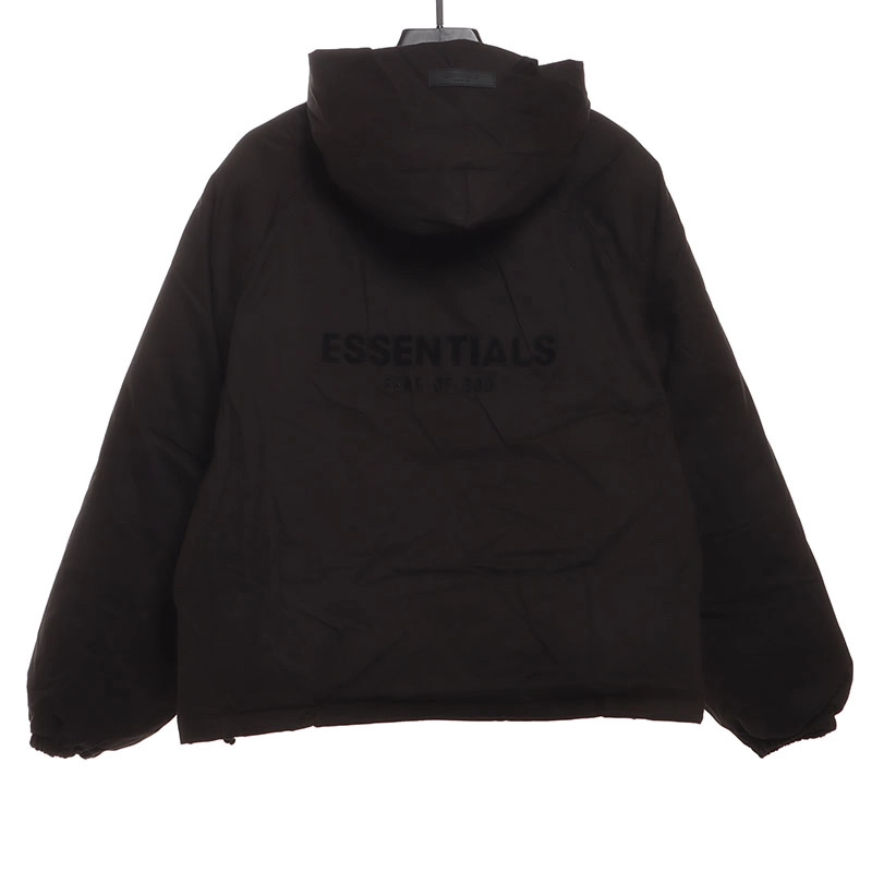 fear of god season 8 back silicone lettering cotton coat reps