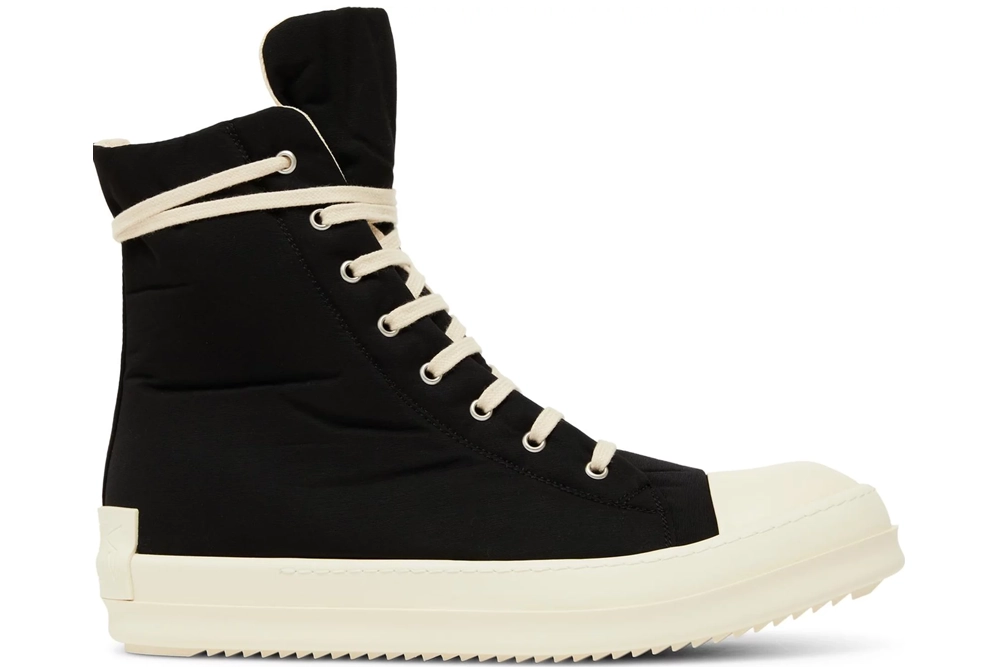 rick owens drkshdw strobe cotton nylon high ‘black milk’