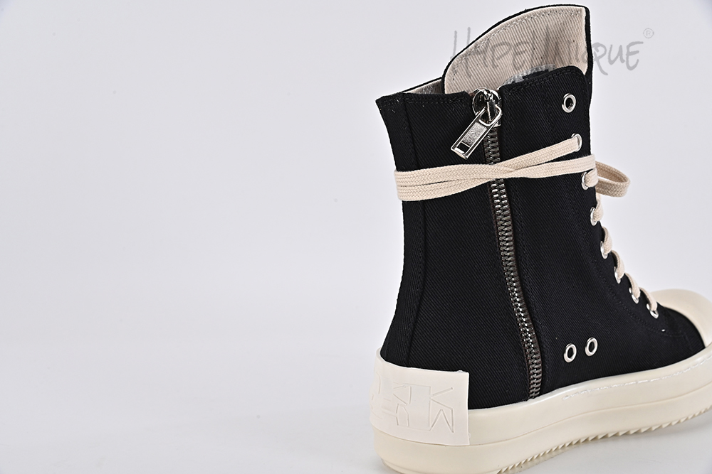 rick owens drkshdw strobe cotton nylon high ‘black milk’