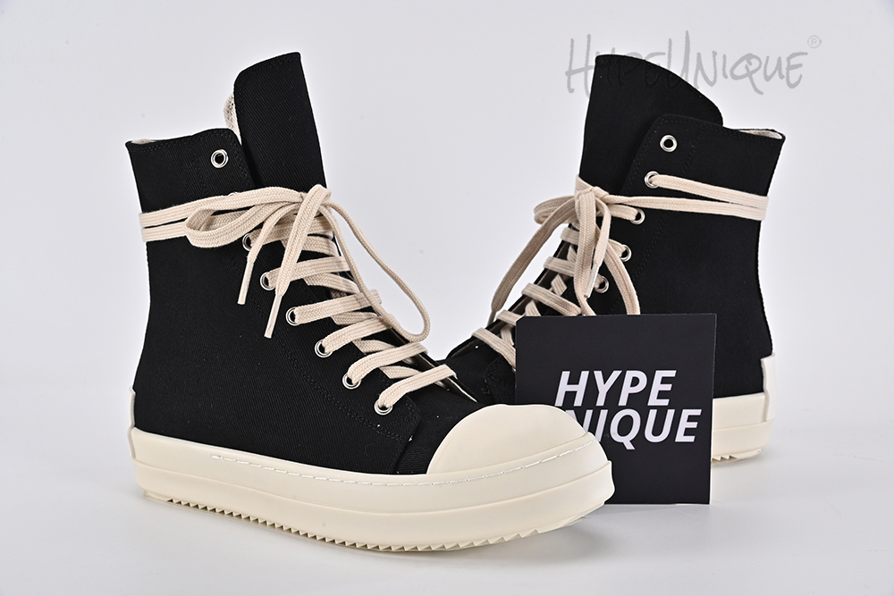 rick owens drkshdw strobe cotton nylon high ‘black milk’