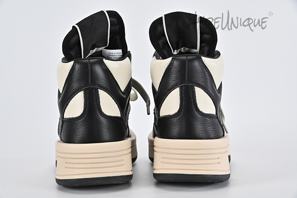 rick owens x turbowpn mid ‘black cloud cream’