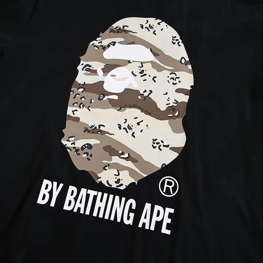 bape desert camo by bathing ape relaxed tee ‘black/white’