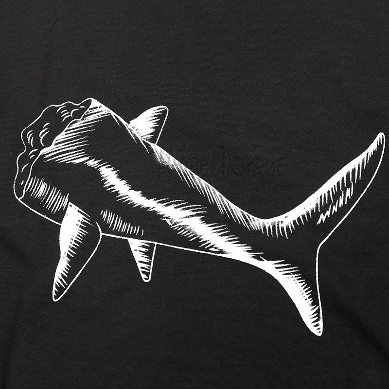 palm angels shark t-shirts