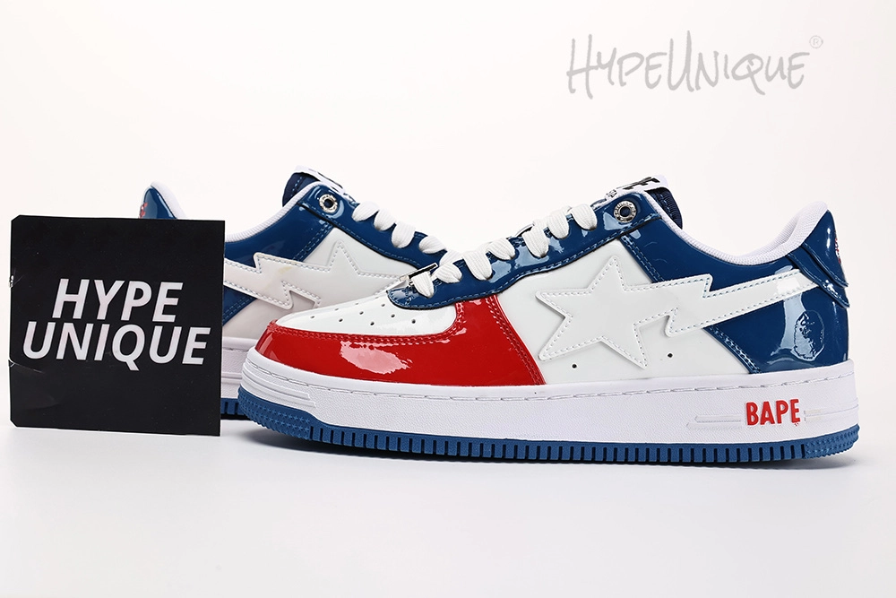 bapesta fs-001 low ‘red white blue’ reps