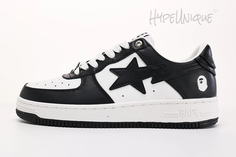 bapesta #4 m1 ‘black’ matter leahter