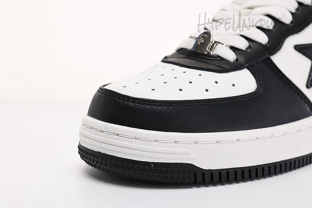 bapesta #4 m1 ‘black’ matter leahter