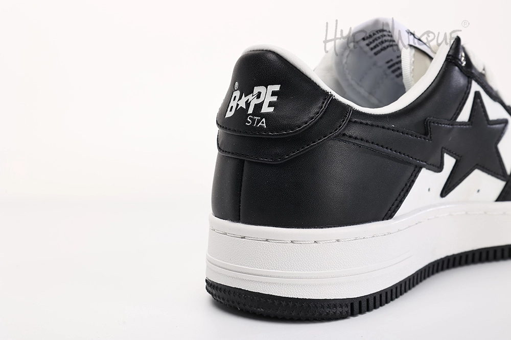 bapesta #4 m1 ‘black’ matter leahter