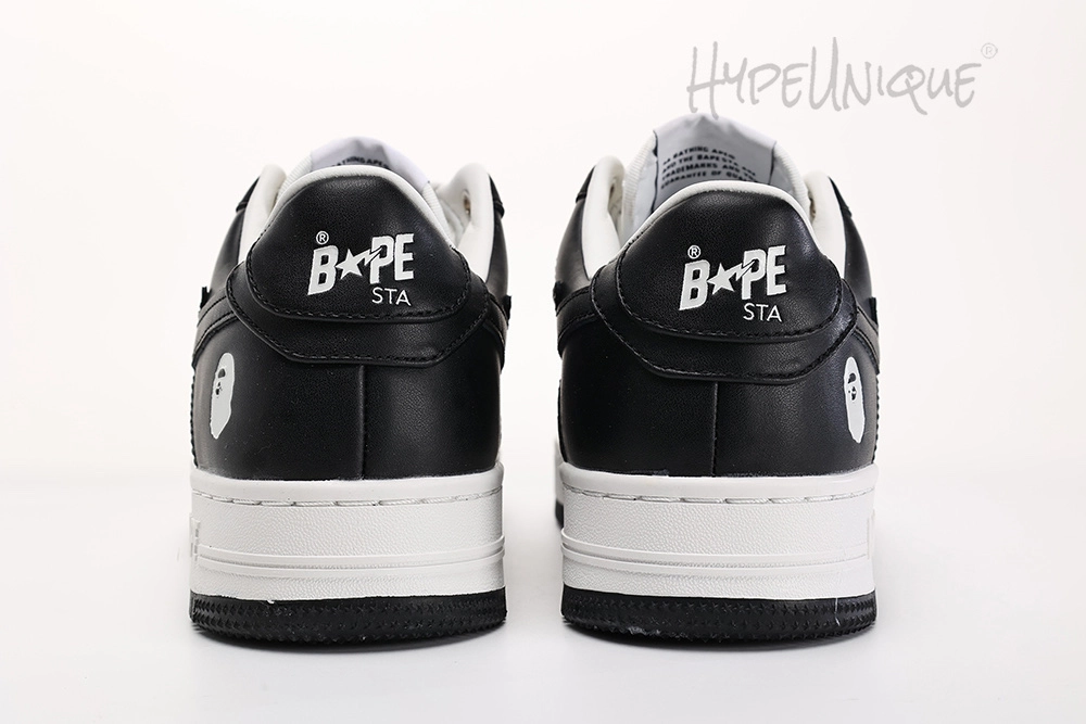 bapesta #4 m1 ‘black’ matter leahter