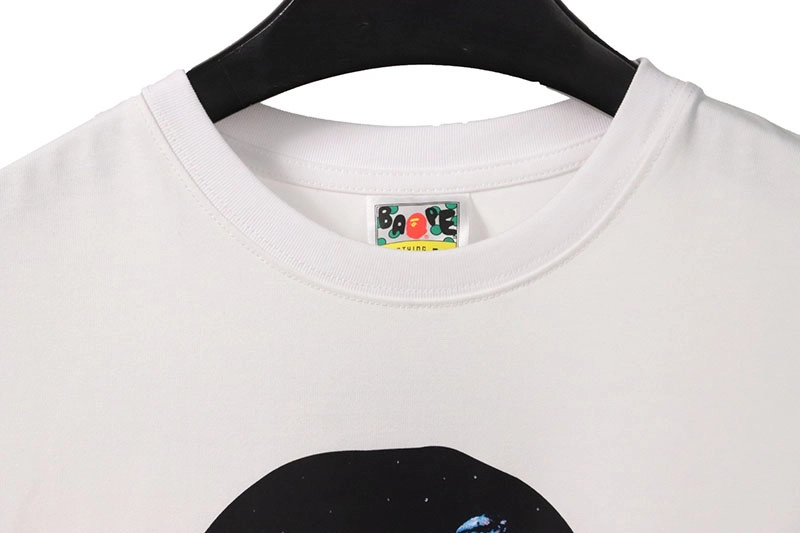 bape moon ape head print t-shirt