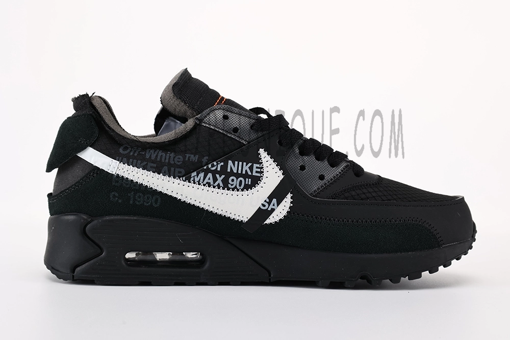 off-white x air max 90 ‘black’ reps