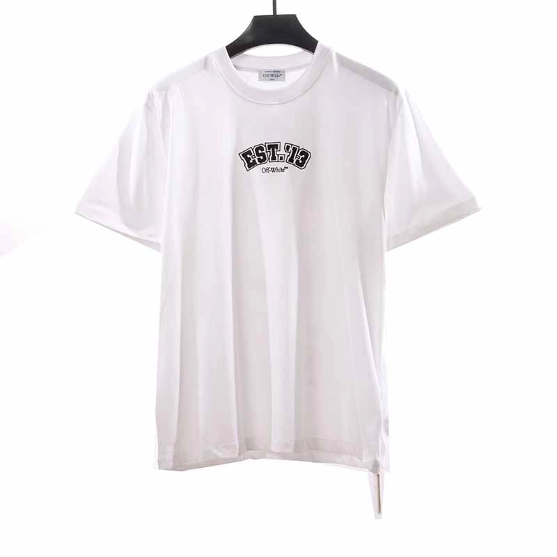 off-white anniversary multi-label t-shirt