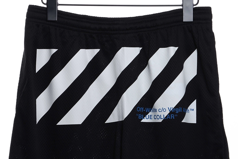 off-white front printed mesh shorts reps