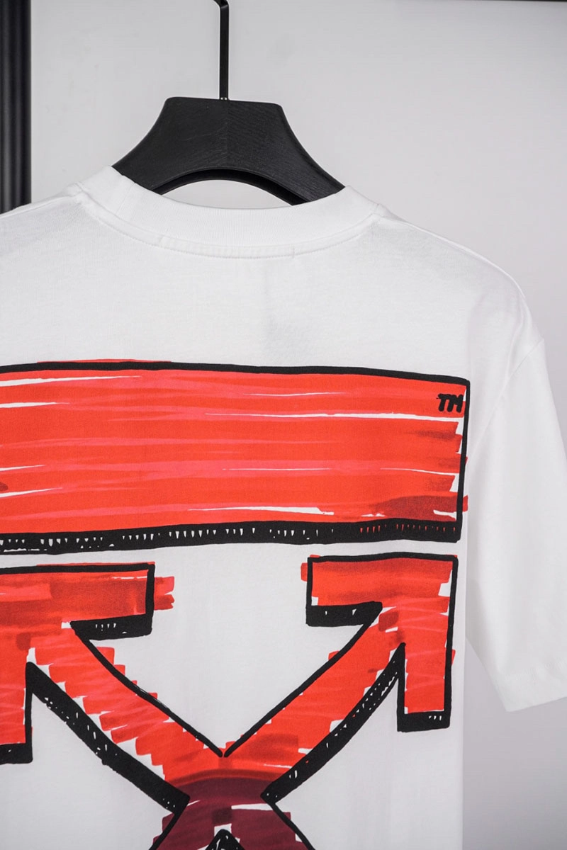 off-white orange arrow print t-shirt