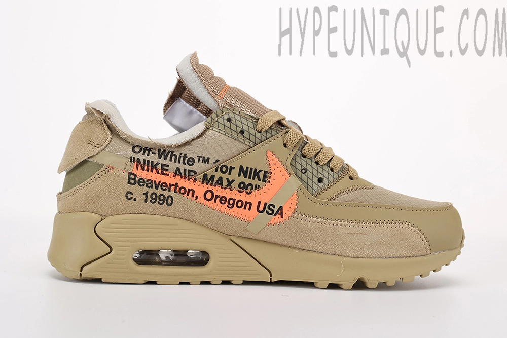 off-white x air max 90 ‘desert ore’