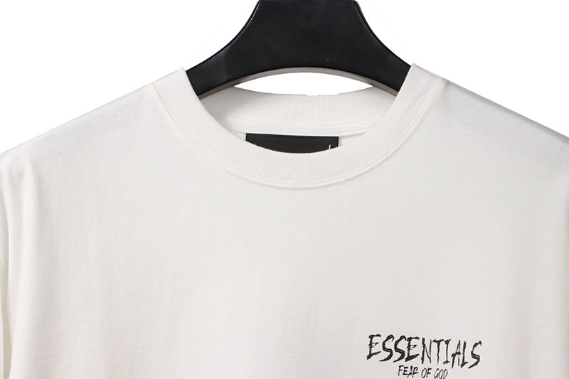 fear of god essentials signature letter t-shirt