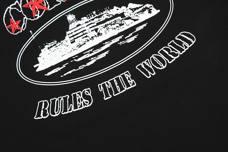 corteiz 5 stars “rule the world” tees