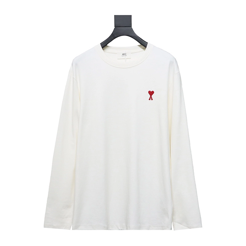 ami love logo embroidered t-shirt