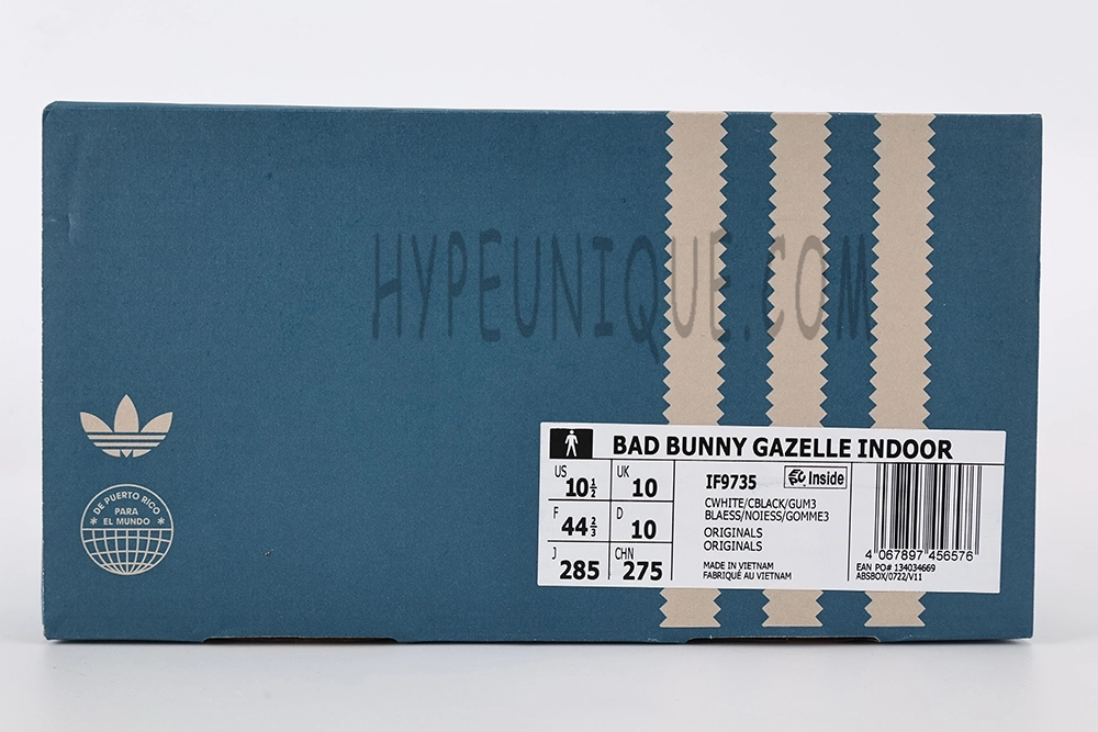 bad bunny x gazelle indoor ‘core white’