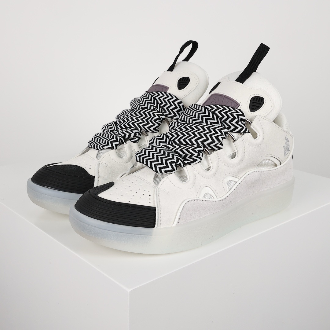 lanvin curb sneakers ‘white transparent’