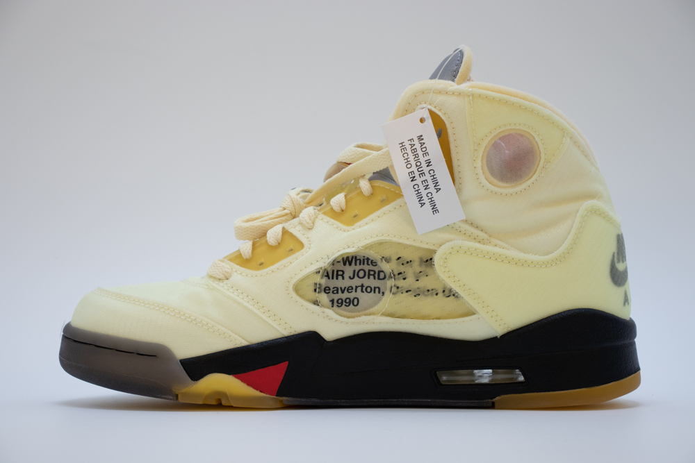 off-white x air jordan 5 sail replicas